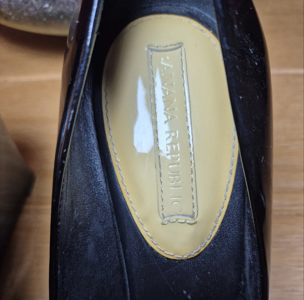 Banana Republic Patent Leather‎ Wedge Heels - Size 7.5